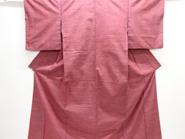 霞模様織り出し手織り紬着物